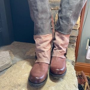 A.S.98 RAE Patchwork boots in Sequoia